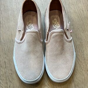 Vans Perforated Slip-On Shoes in Soft Pink
